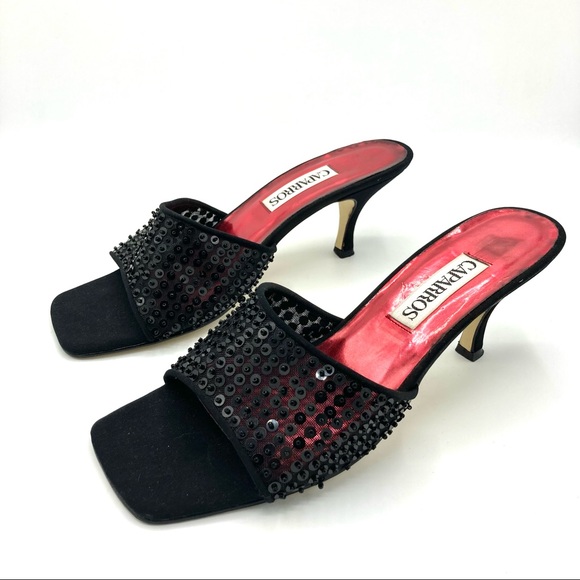 Y2k embellished mesh heels heels - Picture 2 of 7